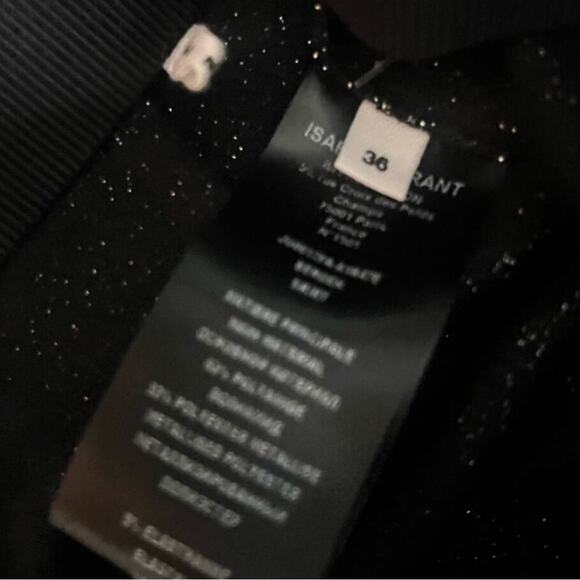 *NWOT Isabel Marant Étoile Bergen Glittery Draped Miniskirt - Sz 4 - Picture 9 of 9